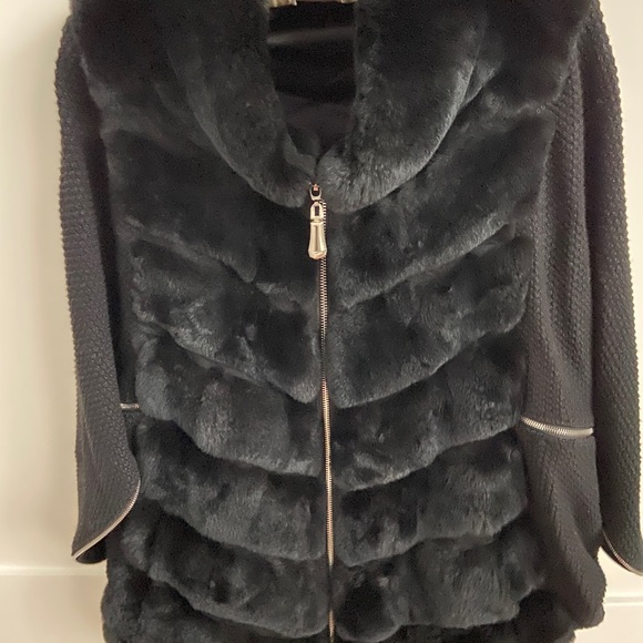Real Rex Rabbit Fur Vest S - Picture 2 of 6